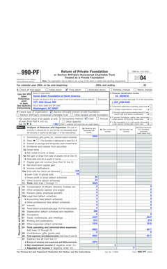 Form 990-PF 2004