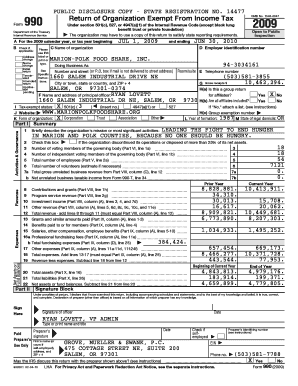 IRS Form 990 2009