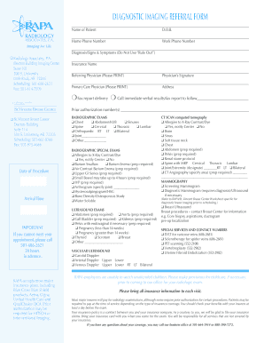 Diagnostic Imaging Referral Form