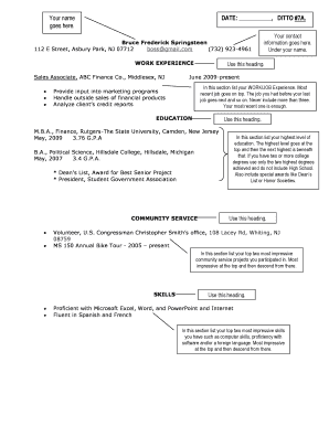 Resume Template