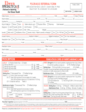 Psoriasis Referral Form