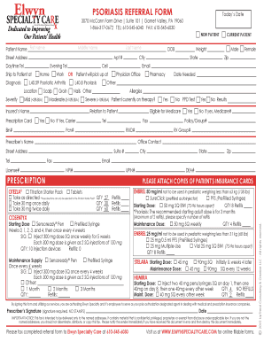 Psoriasis Referral Form