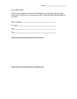 Science News Tracking Form