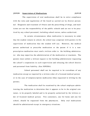 Medication Administration Permission Form