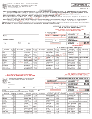 Employer's Return of Income Tax Withheld