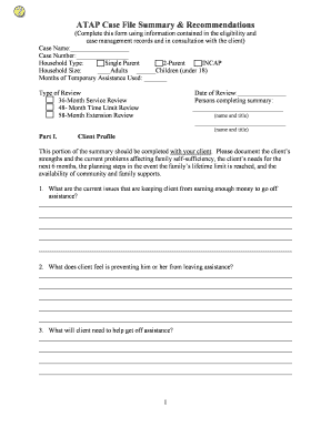ATAP Case File Summary & Recommendations