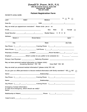 Patient Registration Form