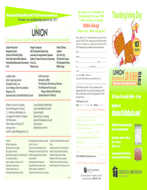 Drumstick DASH 2015 Registration Form