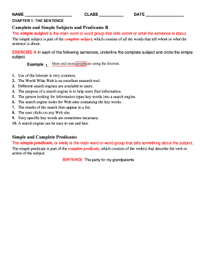 English Grammar Worksheet