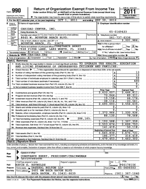 Form 990 Return of Organization Exempt From Income Tax