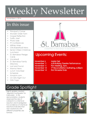 November 6 Newsletter-1-1 - St Barnabas Parish - stbarnabasparish