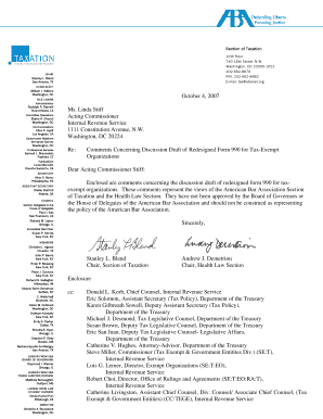 Comments on Redesigned Form 990