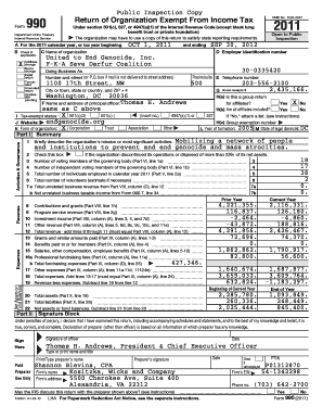 Form 990 Return of Organization Exempt From Income Tax