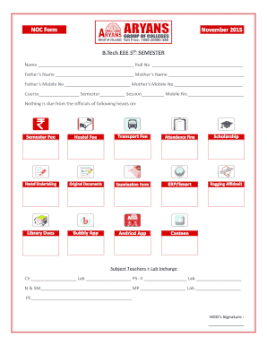 NOC Form