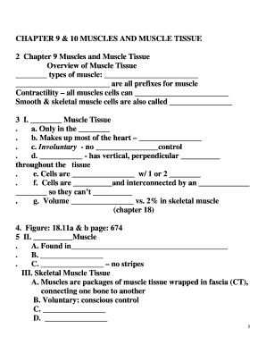 Muscles and Muscle Tissue Study Guide