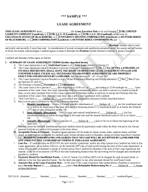 Residential Lease Agreement