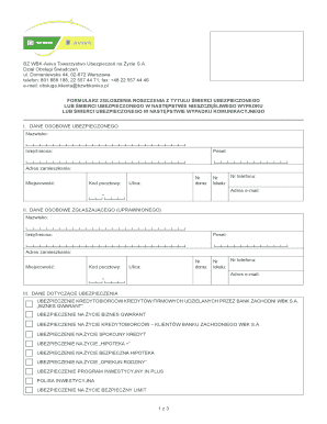 Life Insurance Death Claim Form