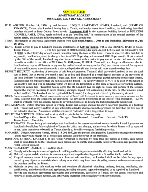 Residential Lease Agreement