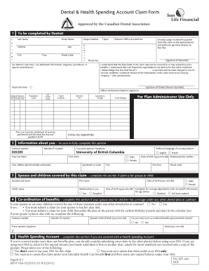 Dental & Health Spending Account Claim Form