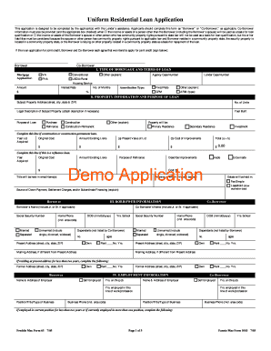 Uniform Residential Loan Application