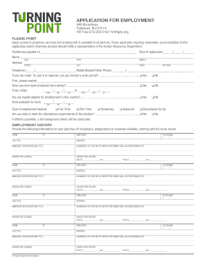 Application for Employment