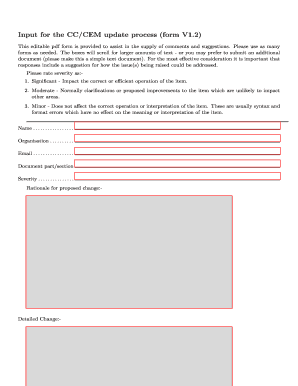 CC/CEM Feedback Form
