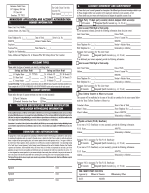 Germania Credit Union Membership Application