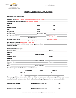 Mortgage Broker Application