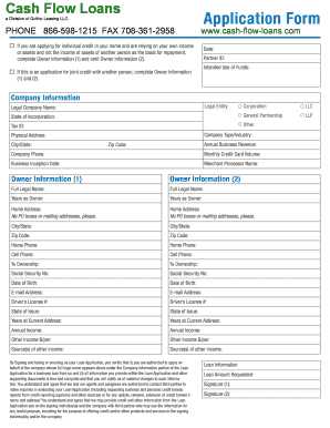 Business Loan Application Form