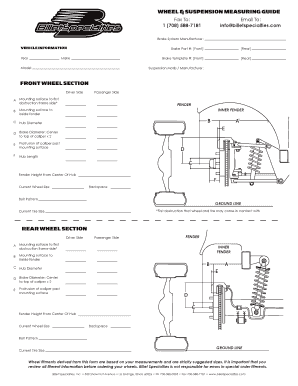 Wheel & Suspension Measuring Guide