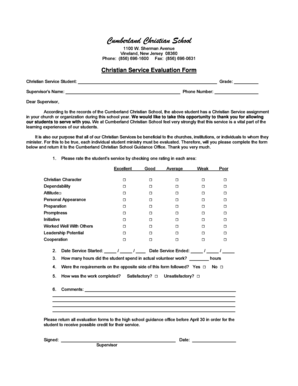 Christian Service Evaluation Form.doc - cccrusader