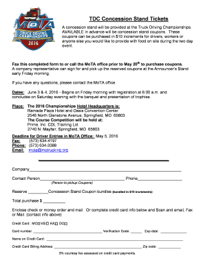 Concessions Coupons Order Form 16 - motrucking