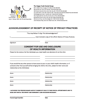 Dental Consent Form