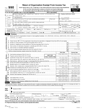 Form 990 Tax Exemption Application