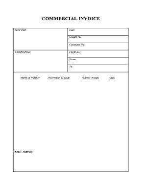 Commercial Invoice