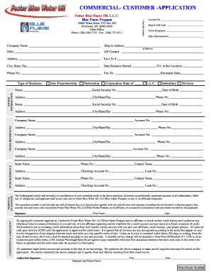 Commercial Customer Application