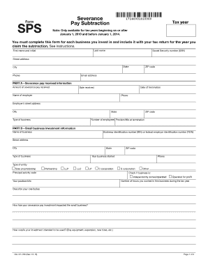 Oregon Severance Pay Subtraction Form