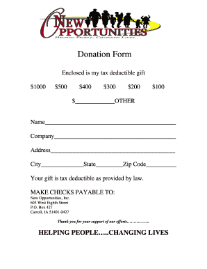 18 Printable donation form for taxes Templates - Fillable Samples in PDF, Word to Download ...