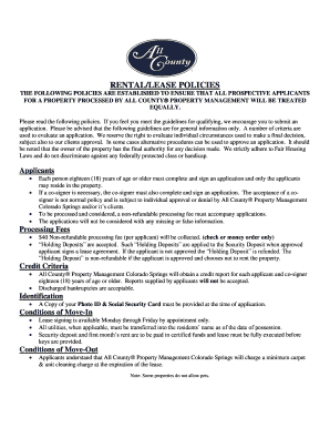 Rental Application Form