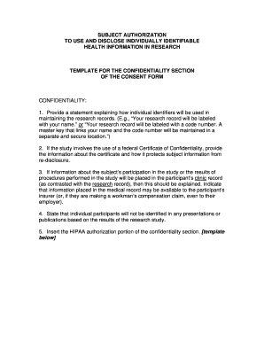 HIPAA Authorization for Research