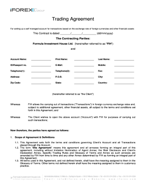 Trading Agreement