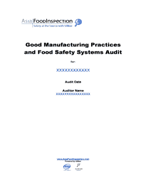and Food Safety Systems Audit