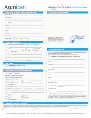 Test Requisition Form