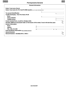 Pennsylvania Fiduciary Tax Forms
