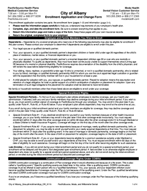 City of Albany Group Enrollment Application