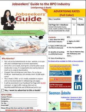 Jobseekers’ Guide to the BPO Industry Advertising Rates
