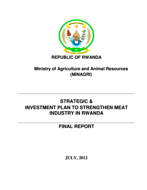 STRATEGIC INVESTMENT PLAN TO STRENGTHEN MEAT INDUSTRY IN - minagri gov