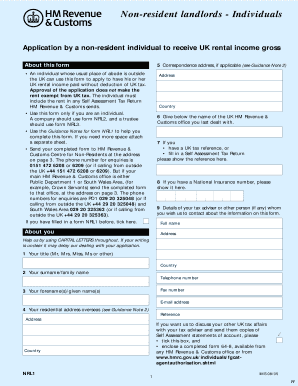 UK Non-Resident Landlord Application