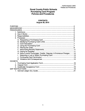Purchasing Card Program - duvalschoolsorg