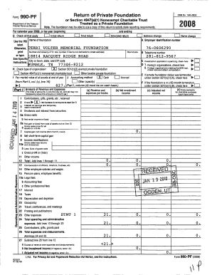 IRS Form 990-PF 2008